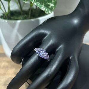 Stauer Sterling Silver & Tanzanite Women's Ring ~ Size 7 ~ Never Worn